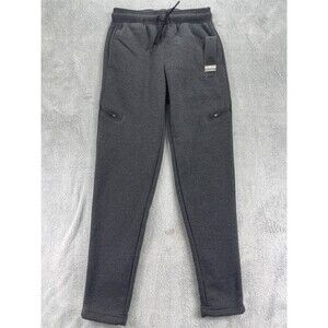 LEG3ND Sweatpants Mens Small Heather Gray Fleece Lined Athletic Fit Tapered Leg